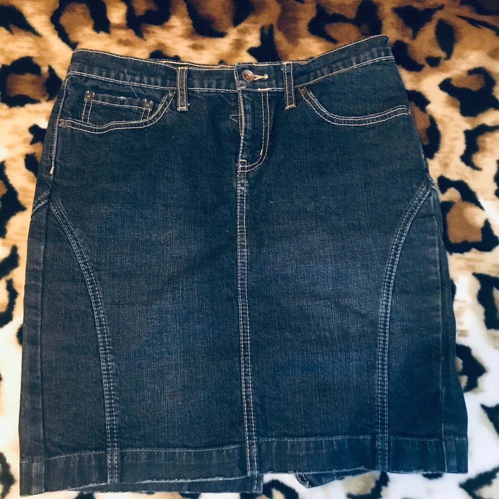 Express Jean Pencil Skirt